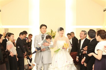 家族３人でおもてなしを大切にしたアットホームな結婚式になりました♡